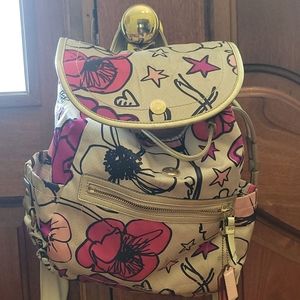 Preloved Gold coach backpack